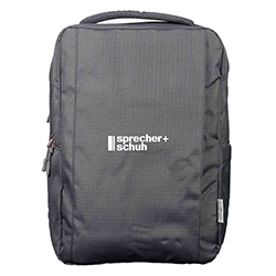 RECYCLED CROSSHATCHED COMPUTER BACKPACK