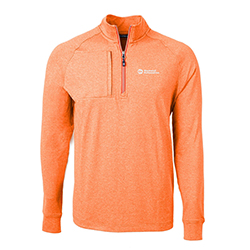 CUTTER & BUCK ADAPT HEATHER RECYLCED QUARTER ZIP